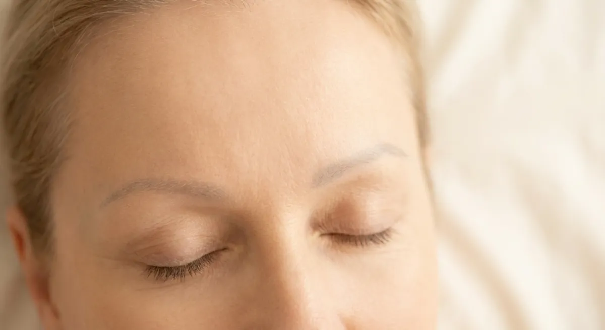 Faded microblading before laser eyebrow tattoo removal in Chicago