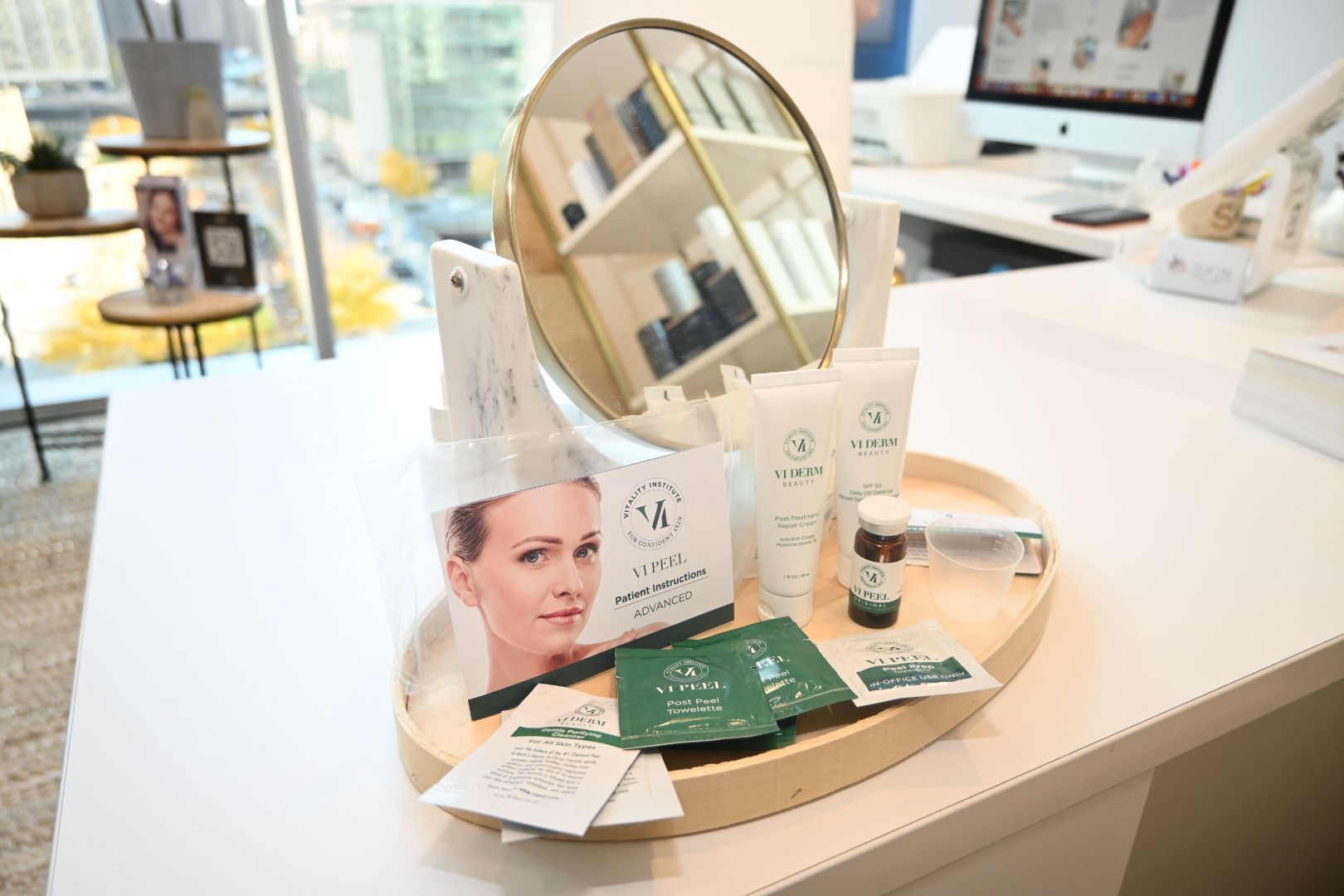 Skin Laser MedSpa treatment room interior in Streeterville Chicago